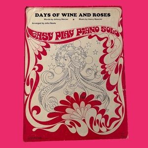 Vintage Sheet Music Days of Wine and Roses Henry Mancini Johnny Mercer 1962